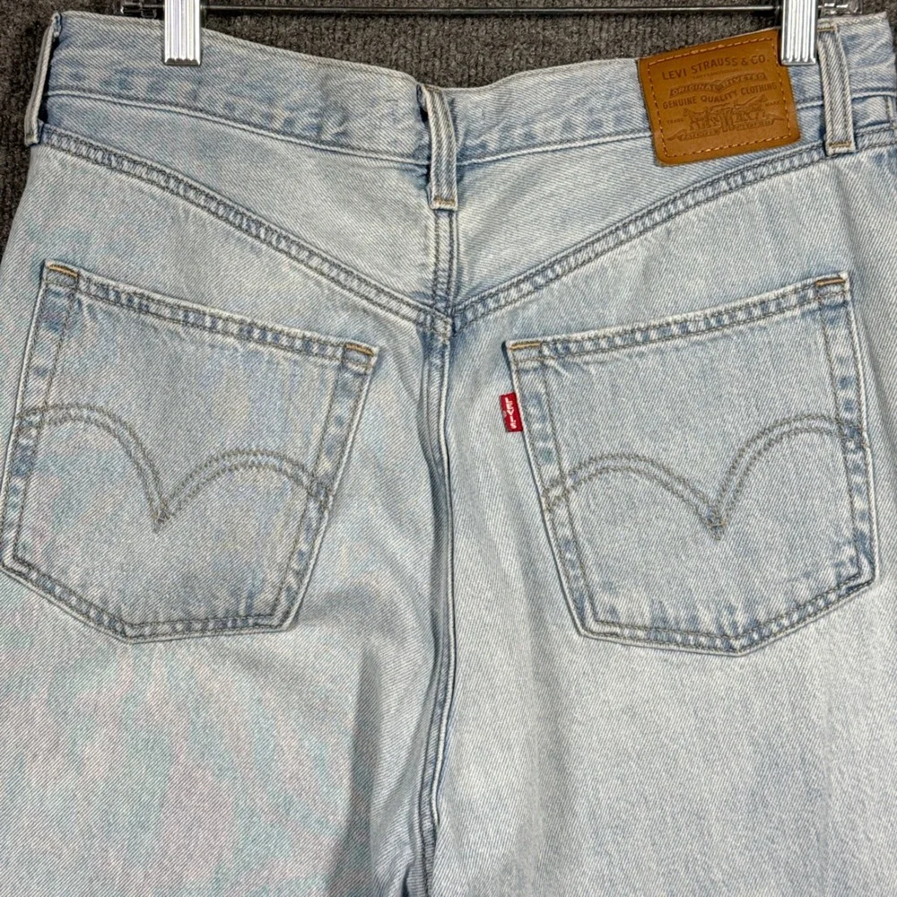 Levis Jeans Womens W30 Premium High‎ Loose Wide Leg Big E 90s style Cotton Hemp